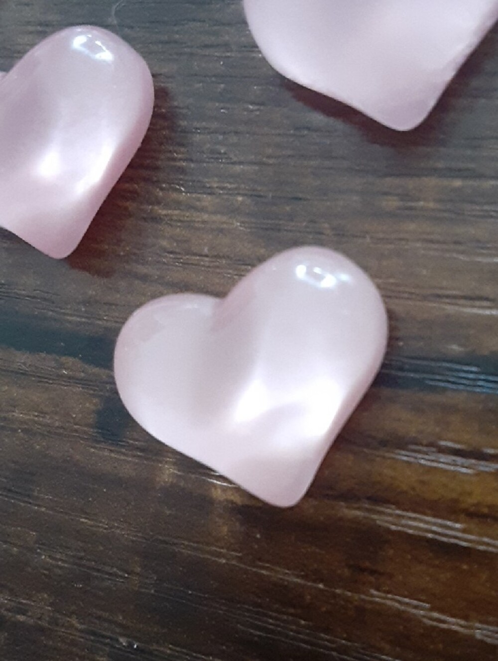 Delicate Pink Heart Magnets - Picture 2 of 5